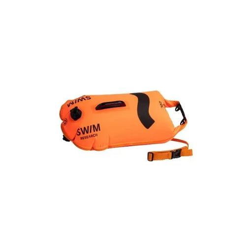 C-Skins Swim Research orange 20L swim safety buoy and dry bag with handle and strap