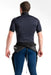 C-Skins Thermal Skins Vest Short Sleeve wetsuit top in black, back view on model