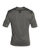 C-Skins UV Surf Tee Deep Grey Heather UPF 50, back view, short sleeve rash guard
