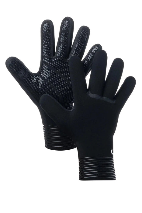 C-Skins Wired 5mm wetsuit gloves with textured palm grip, black neoprene design