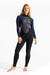 C-Skins Womens Element Back Zip 3/2mm Summer Wetsuit Slate Coral - Boardworx