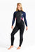 C-Skins Womens Element Back Zip 3/2mm Summer Wetsuit Slate Coral - Boardworx