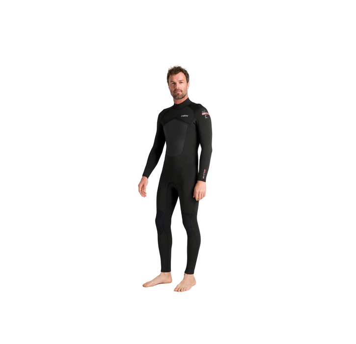 C-skins NuWave legend 5/4 GBS Back zip wetsuit Black Neon Flare