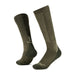 Buff Heavyweight Merino Wool Over-the-Calf Socks in Olive Green