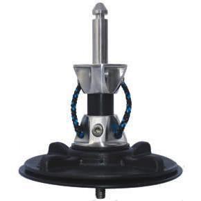Chinook Windsurfing One Bolt Tendon Mast Base with black and silver construction.