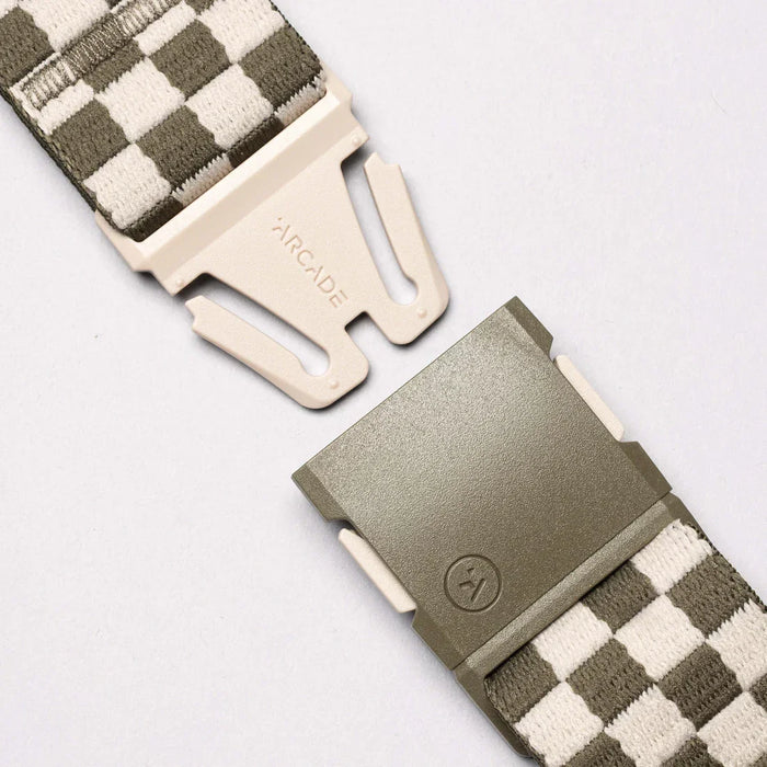 Arcade Belt Check Crocodile Khaki