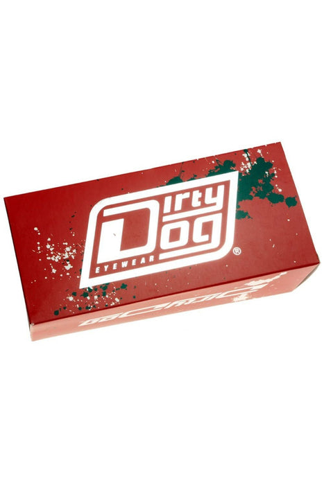 Dirty Dog Racoon Crystal Blue Fusion polarised sunglasses detail