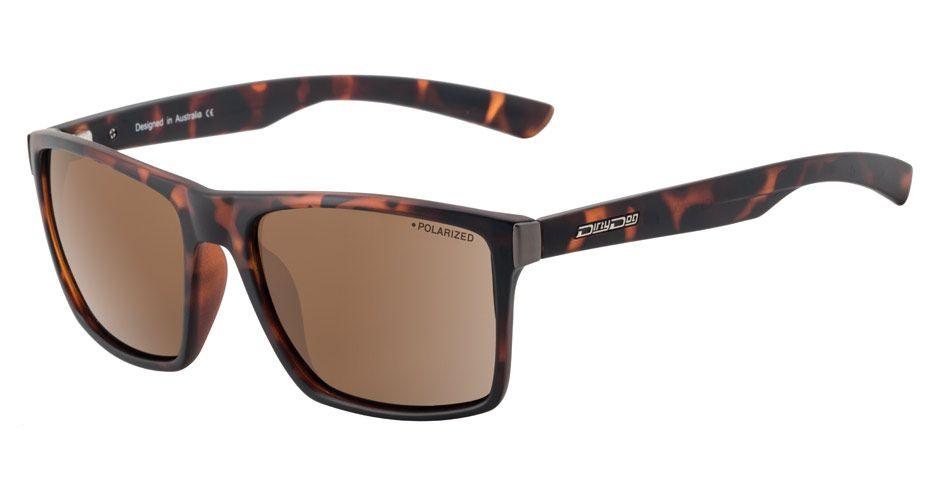 Dirty Dog Volcano Polarised Sunglasses - Matte Tort/Brown - Boardworx