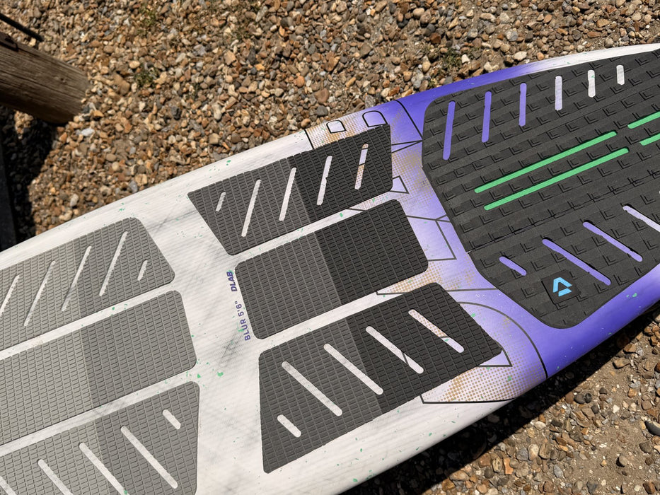 Duotone Blur D/LAB 5'6 deck pad set detail, front and tail pads