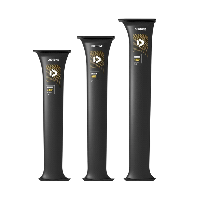 Duotone carbon foil mast slim 2.0 DLAB in black, three sizes for wing foiling