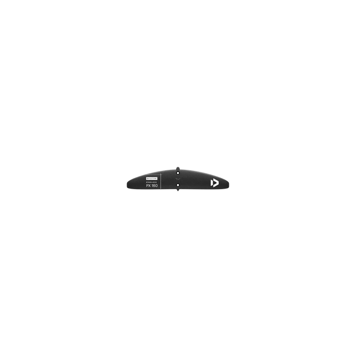 Duotone Carve 3.0 D/LAB wing foil set, black with PX 180 marking, isolated on white