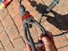Close-up of the Duotone Click Bar freestyle loop and red quick release