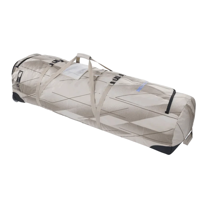 Duotone ivory kitesurf bag with geometric pattern and carry straps