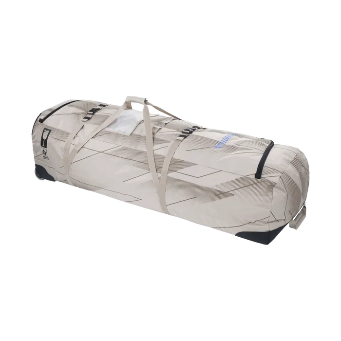 Duotone ivory kitesurf bag with handles, durable material and geometric pattern