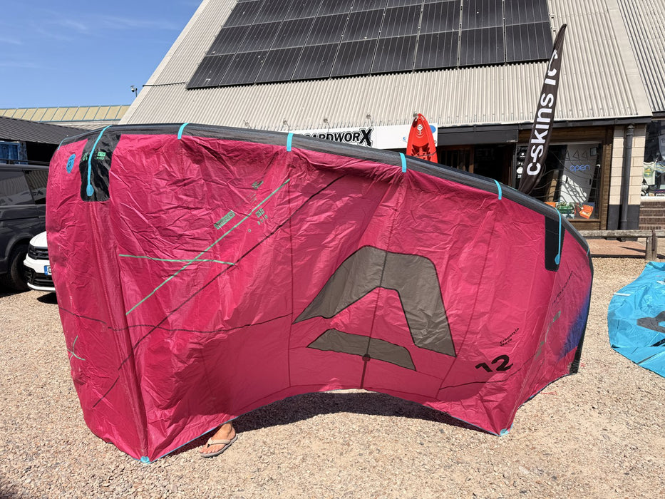 Duotone Dice SLS 12m kite canopy, pink with grey Duotone logo