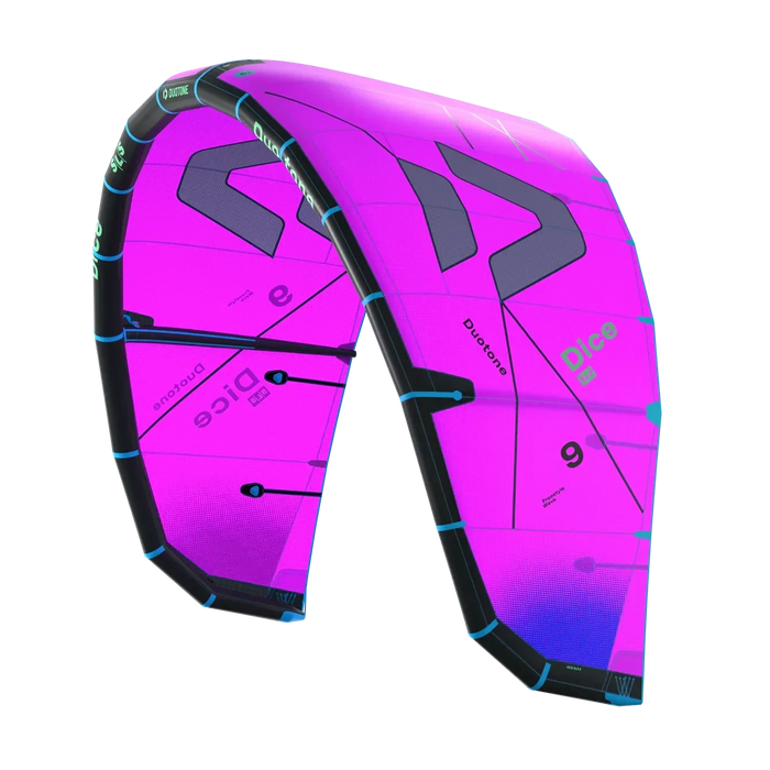 Duotone Dice 2026 purple freestyle and wave allround kite for kitesurfing