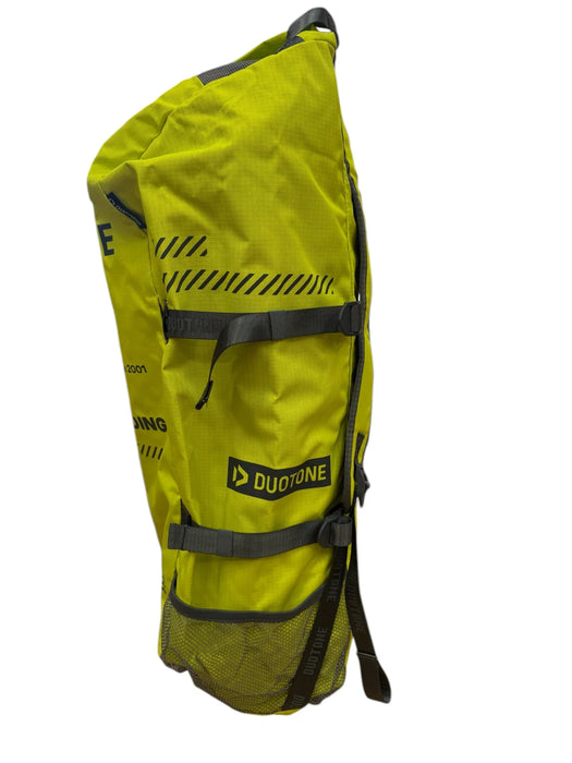 Duotone yellow kitesurfing kite bag XL with mesh pocket and black straps