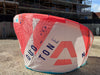 Duotone Neo 2024 10m red white kitesurfing kite set up outdoors