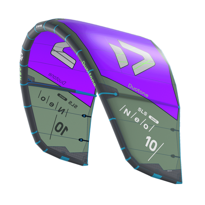 Duotone Neo SLS 2027 kite in purple and off-green colourway