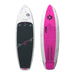 Duotone Paradox SLS 2026 foil board in grey and pink, deck and bottom views