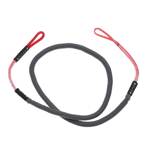 Duotone safety bungee line for kitesurfing, grey with red loops, replacement part