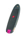 Duotone Skybrid SLS wing foil board, black with blue and pink accents, isolated view