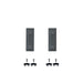 Duotone black traction pad and footstrap set with screws for surfboard