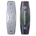 Duotone Jaime kiteboard twin tip with grey and black base, pink and green accents