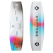 Duotone twintip kiteboard with white base and colourful gradient for kitesurfing