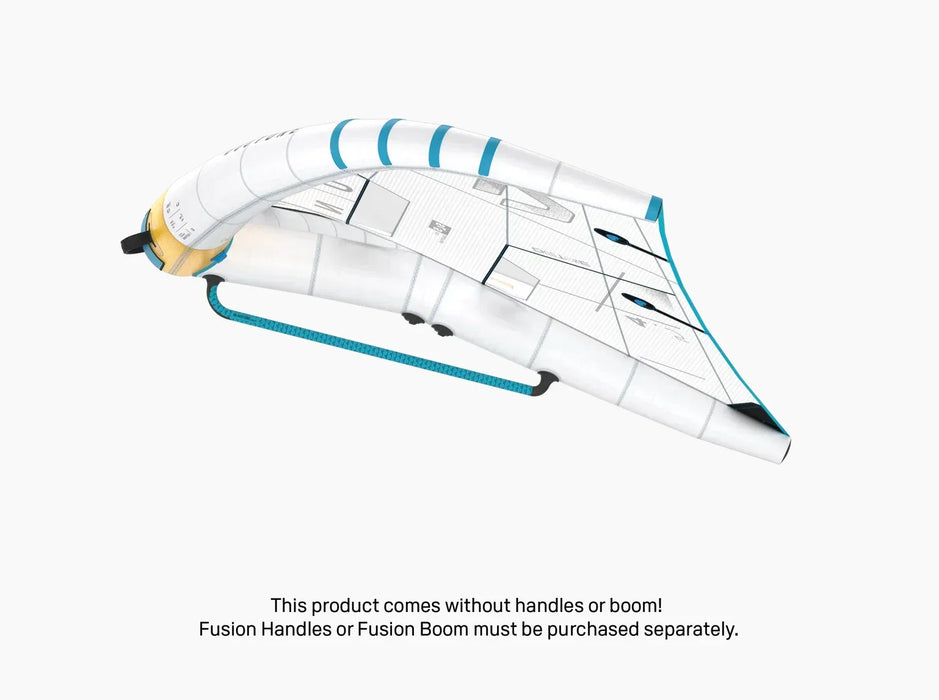 Duotone wing foil SLS concept in white and blue, no handles, for wing foiling watersports