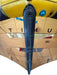 Duotone Unit wing foil SLS in maroon and sand, close-up of central strut and valve detail