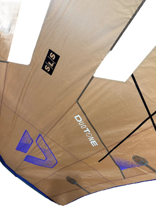 Duotone SLS wing foil in maroon sand colour with logo and panel details visible