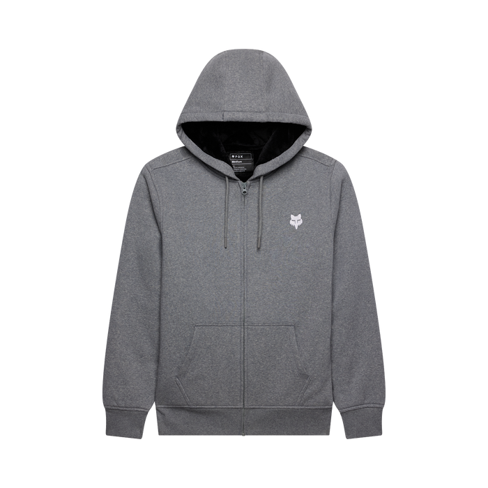 Fox Head Sasquatch fleece zip hoodie in Heather Graphite front view