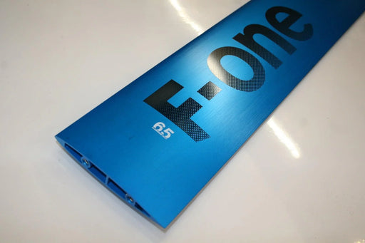 F-One Alu Foil Mast 6.5 blue aluminum hydrofoil mast close-up
