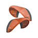 F-One Plume 3.5m orange and black wing foil for watersports, visible brand logo.