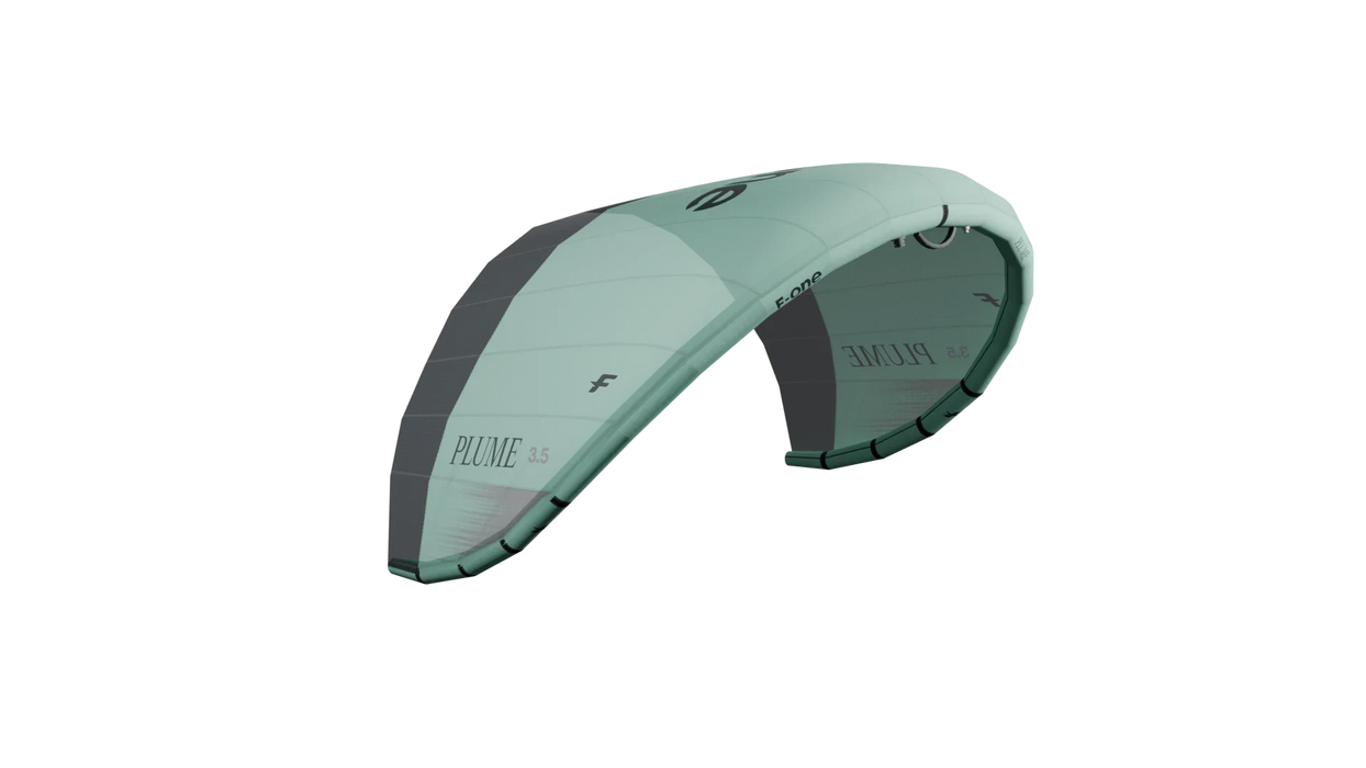 F-One Plume 3.5m mint green wing foil with black accents for wing foiling