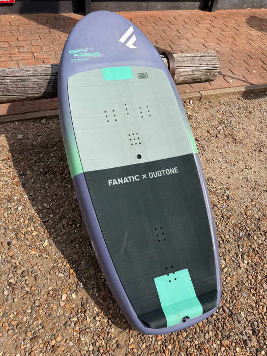 Used Fanatic x Duotone Sky Free Team Edition 5'3 wing foil board, deck view
