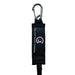 The Foil Board Company wing foil board leash with black padded strap and metal clip.