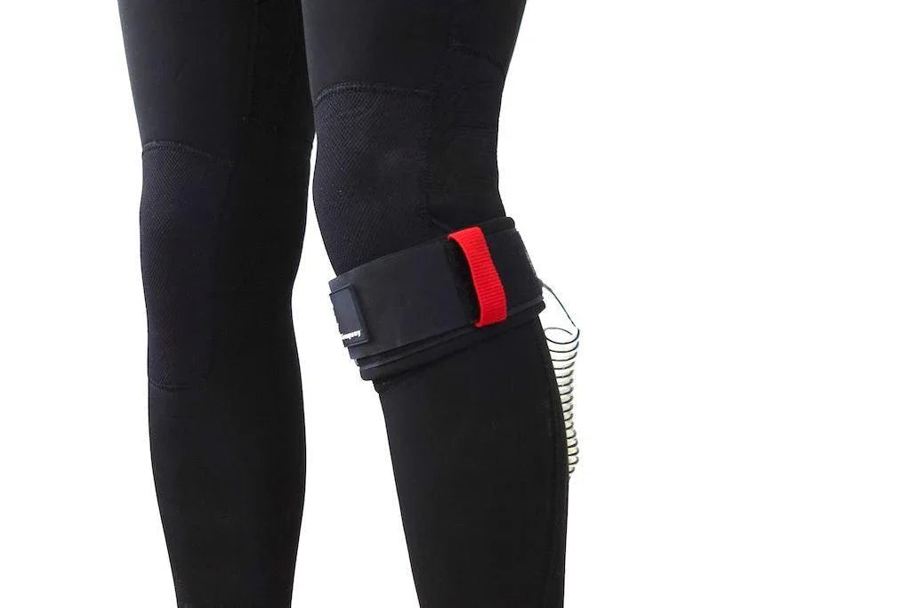 FBC Wingboard Knee Leash Coiled