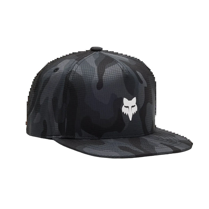 Fox Head Camo Tech Snapback Hat Black Camouflage