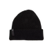 Fox black knit beanie hat with logo tag, surf and watersports clothing accessory