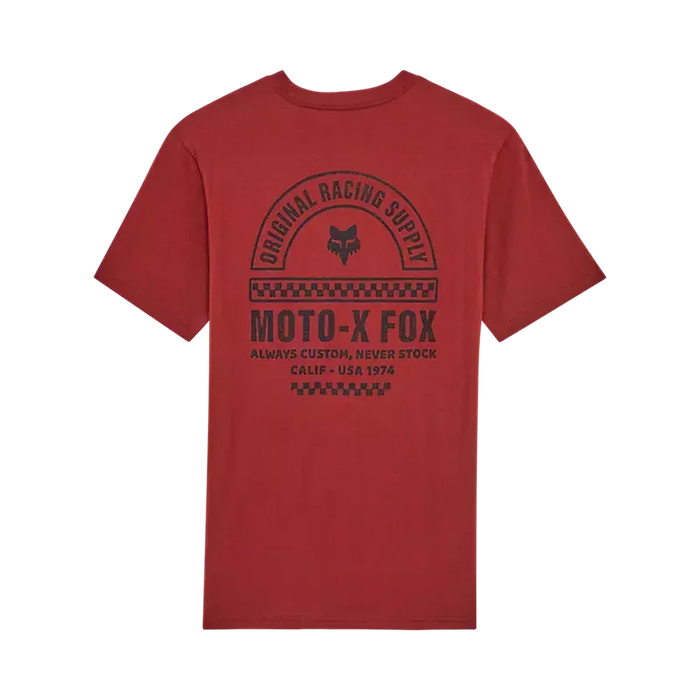 Fox Moto-X Original Racing Supply rust brown premium tee with bold chest print