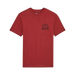 Fox rust brown premium tee with Moto-X Fox logo, short sleeve surf clothing