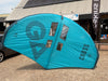 Used GA Wings Cross 6.2 2023 wingfoil wing — full frontal canopy view with Cross 6.2 branding and colour-matched repair