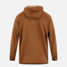 Hurley Cabrillo Heat Full Zip Fleece in bronzed brown, back view, with hood