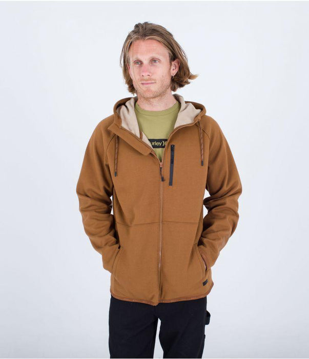 Hurley Cabrillo Heat Full Zip Fleece Bronzed - Boardworx