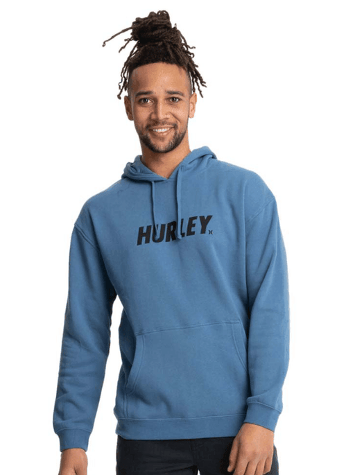 Hurley Fastlane Solid Hoody Blue - Boardworx