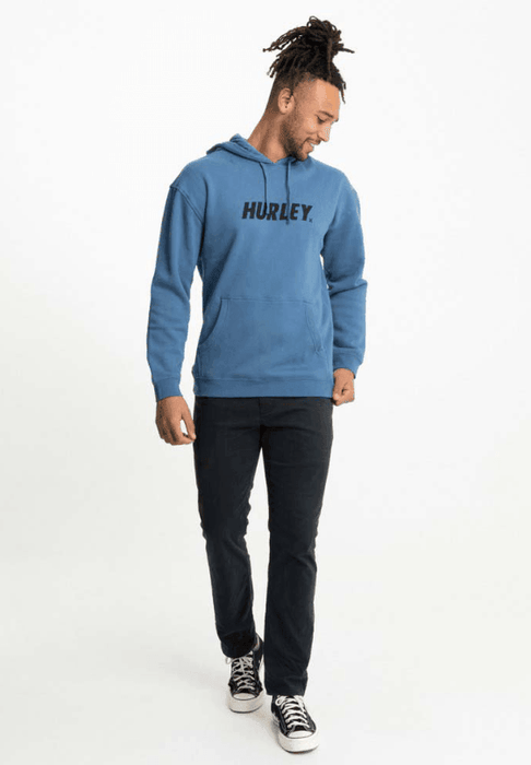 Hurley Fastlane Solid Hoody Blue - Boardworx