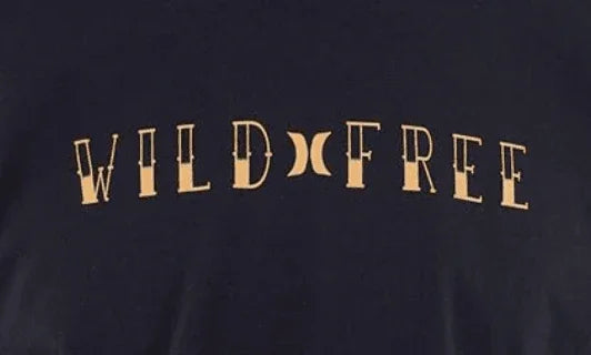 Hurley Toledo Mens Tee Black Wild Free - Boardworx