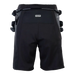 ION B2 black kitesurfing kite seat harness with adjustable straps, rear view
